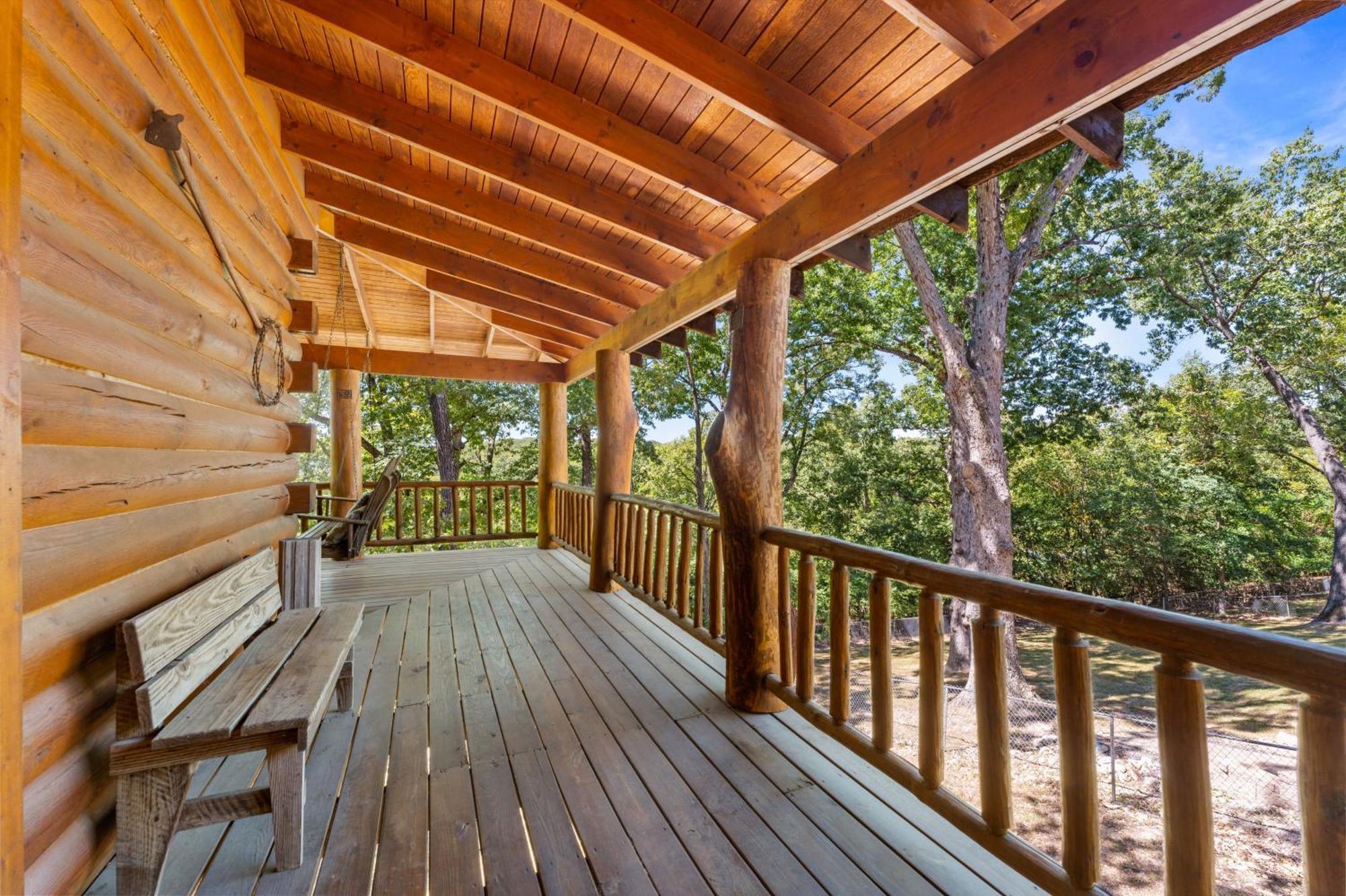 The Lazy K Cabin Cabin Бренсън Екстериор снимка