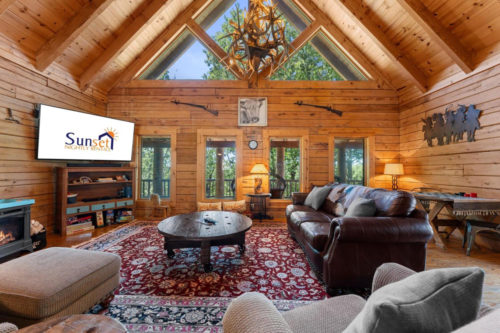 The Lazy K Cabin Cabin Бренсън Екстериор снимка
