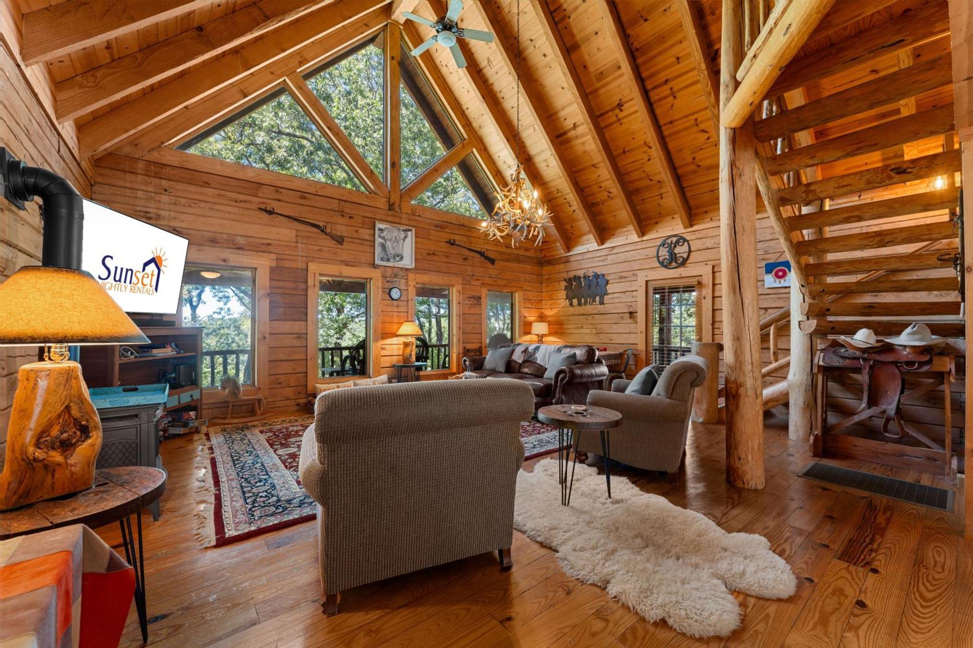 The Lazy K Cabin Cabin Бренсън Екстериор снимка