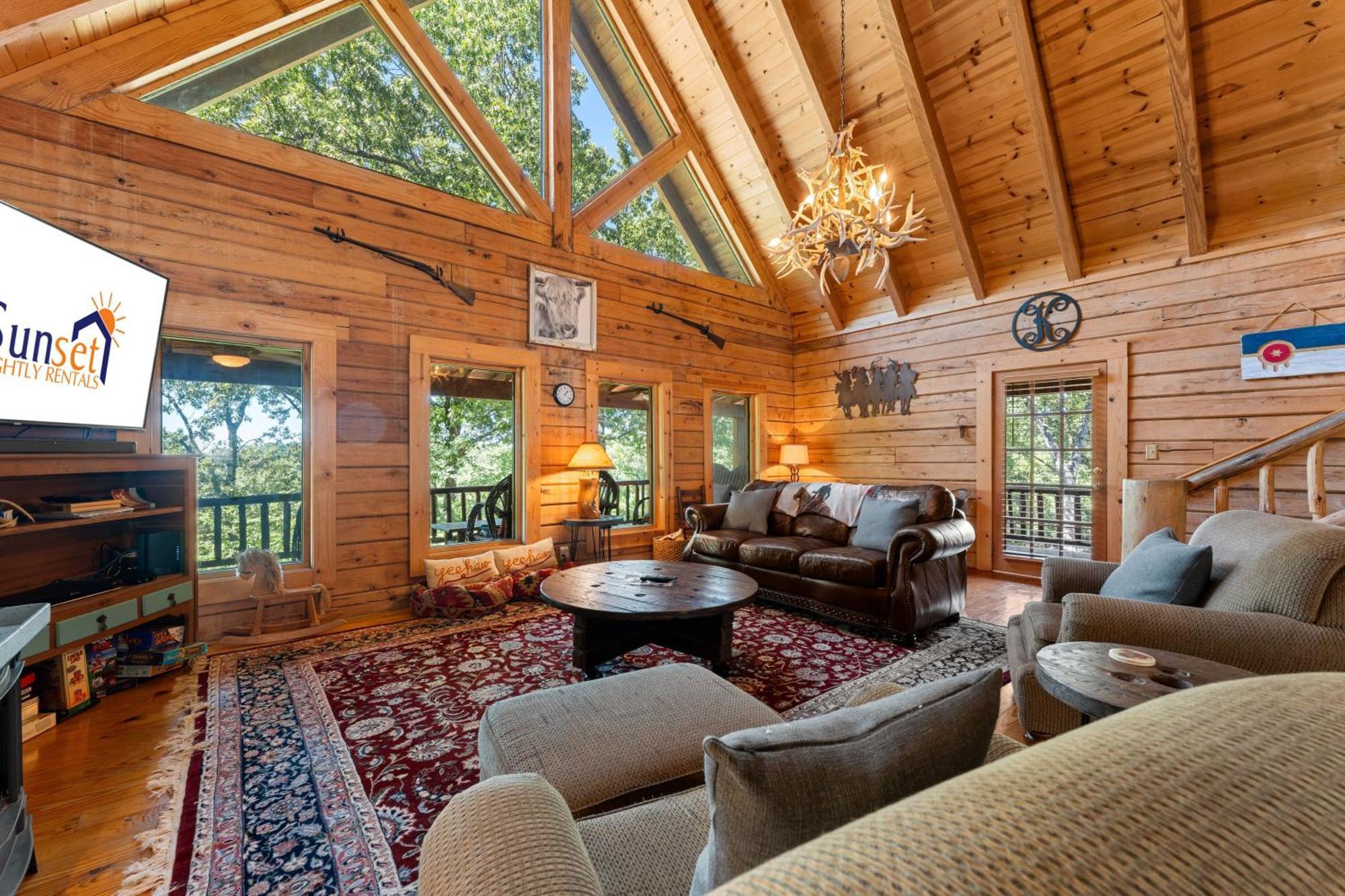 The Lazy K Cabin Cabin Бренсън Екстериор снимка